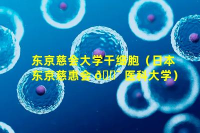 东京慈会大学干细胞（日本东京慈惠会 🐯 医科大学）